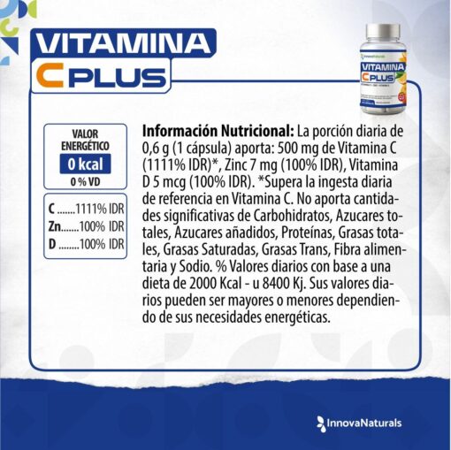 Vitamina C Plus (+D+Zinc) - Imagen 3