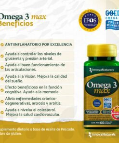 Alternative view of Pack x 6 Omega 3 Max – 1000 EPA / 500 DHA