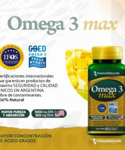 Alternative view of Pack x 2 Omega 3 Max – 1000 EPA / 500 DHA