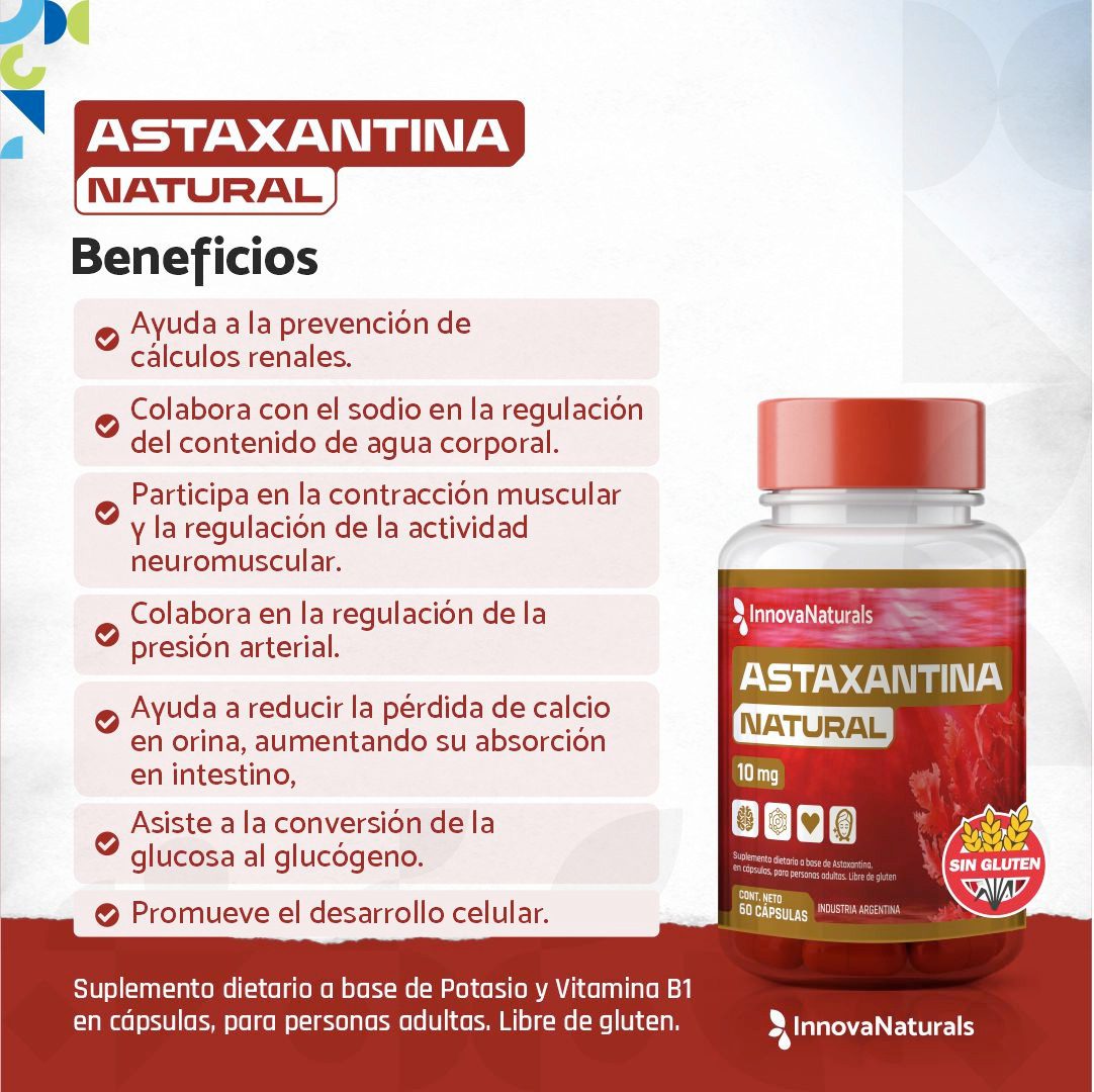 Astaxantina 10 Mg x 60cap. - Imagen 2