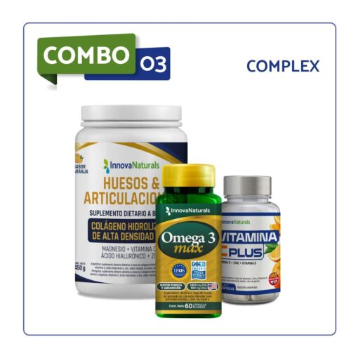 COMBO 3 - COMPLEX (Colágeno + Omega Max + Vit C Plus)