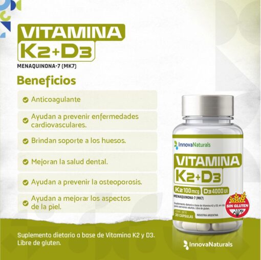 COMBO 8 - HUESOS FUERTES (Colágeno + Vit K2 + Vit C Plus) - Imagen 3