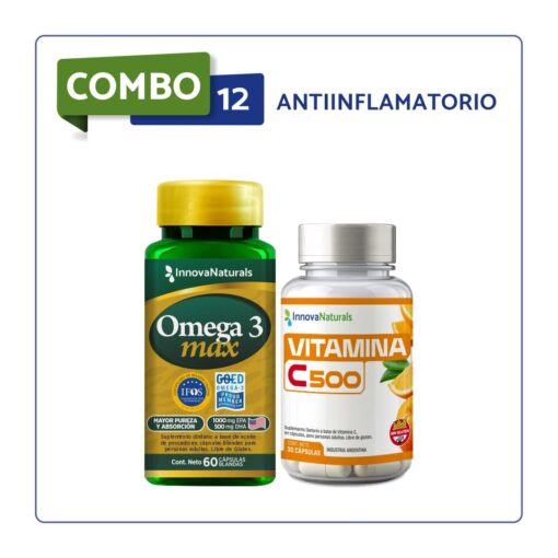 COMBO 12 - ANTIINFLAMATORIO (Omega Max + Vitamina C)