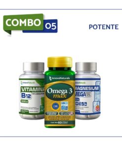 COMBO 5 - POTENTE (Vit B12 + Omega Max + Mega Mg)