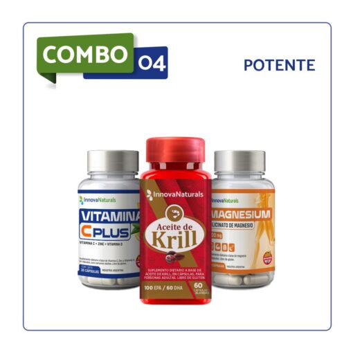 COMBO 4 - SUPER (Vit C Plus + Krill + Glicinato)