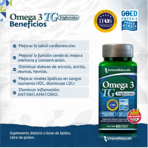 COMBO 14 - INTENSIFICADO (Omega 3 TG + Colágeno + glicinato) - Imagen 2