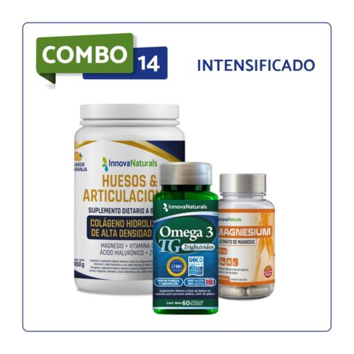 COMBO 14 - INTENSIFICADO (Omega 3 TG + Colágeno + glicinato)